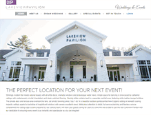 Tablet Screenshot of lakeviewpavilion.com